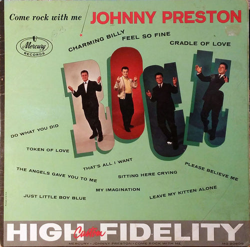 Johnny Preston : Come Rock With Me  (LP, Album, Mono, Promo)