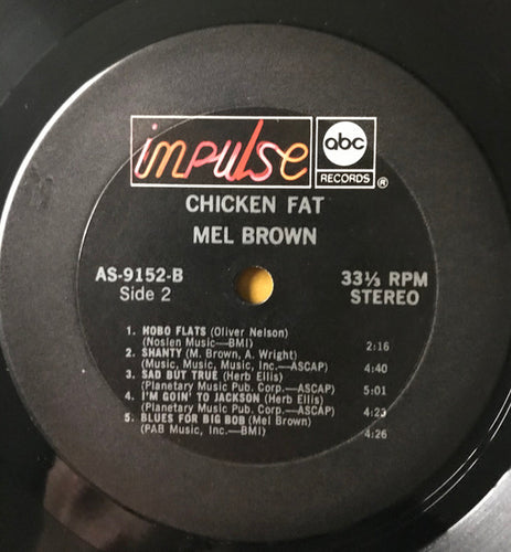 Mel Brown : Chicken Fat (LP, Album, RE, Gat)