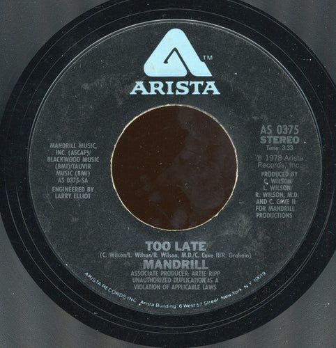 Mandrill : Too Late (7