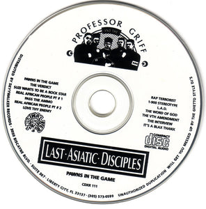 Professor Griff And The Last Asiatic Disciples : Pawns In The Game (CD, Album)