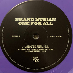 Brand Nubian : One For All (2xLP, RE, RM, Neo + 7", Ltd, Neo)