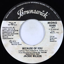 Load image into Gallery viewer, Jackie Wilson : Because Of You (7", Mono, Promo, Scr)
