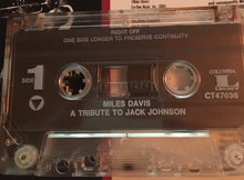 Load image into Gallery viewer, Miles Davis : A Tribute To Jack Johnson (Cass, Album, RE, RM)
