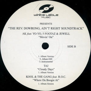 Various : The Rev. Dowrong Ain't Right (12", Promo)