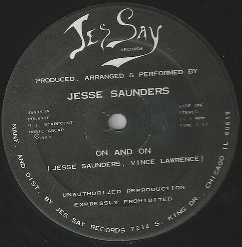 Jesse Saunders : On And On (12