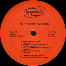 Load image into Gallery viewer, Billy Foster &amp; Audio : Billy Foster &amp; Audio (LP, Album)
