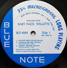 Load image into Gallery viewer, Baby Face Willette* : Stop And Listen (LP, Album, Mono)
