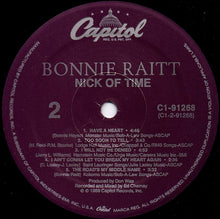 Load image into Gallery viewer, Bonnie Raitt : Nick Of Time (LP, Album, Spe)
