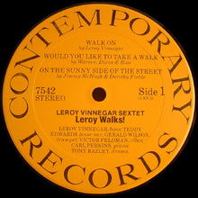 Load image into Gallery viewer, Leroy Vinnegar Sextet : Leroy Walks! (LP, Album, RE)

