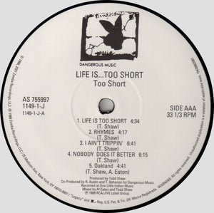 Too $hort* : Life Is...Too $hort (LP, Album, RE)