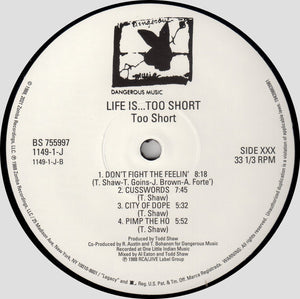 Too $hort* : Life Is...Too $hort (LP, Album, RE)