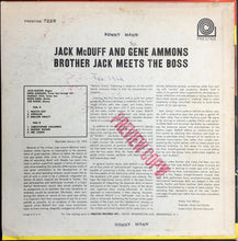 Load image into Gallery viewer, Jack McDuff* And Gene Ammons : Brother Jack Meets The Boss (LP, Album, Mono)
