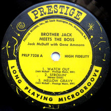 Load image into Gallery viewer, Jack McDuff* And Gene Ammons : Brother Jack Meets The Boss (LP, Album, Mono)
