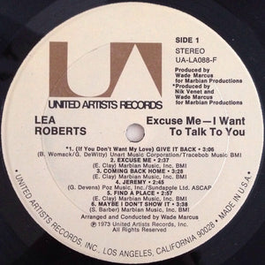 Lea Roberts : Excuse Me, I Want To Talk To You (LP, Album)