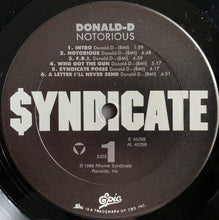 Load image into Gallery viewer, Donald-D* : Notorious (LP, Album)
