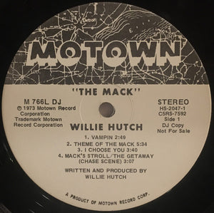 Willie Hutch : The Mack (LP, Album, Promo, Die)