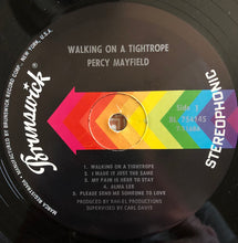 Load image into Gallery viewer, Percy Mayfield : Walking On A Tightrope (LP, Album, Pin)
