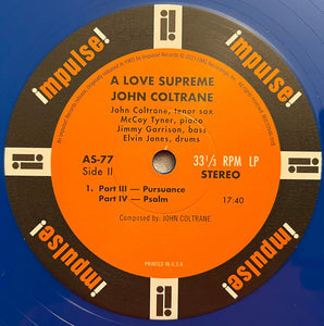 John Coltrane : A Love Supreme (LP, Album, RE, Blu)