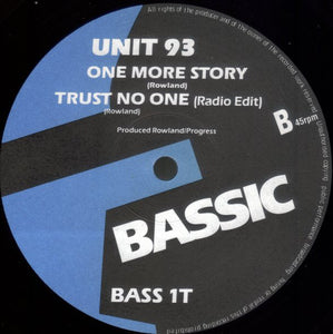 Unit 93 : Trust No One (12")