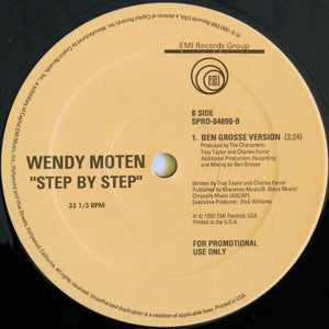 Wendy Moten : Step By Step (12", Promo)