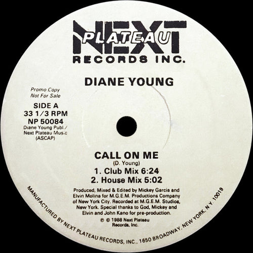 Diane Young : Call On Me (12