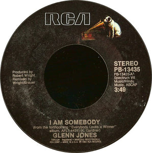 Glenn Jones : I Am Somebody (7", Styrene)