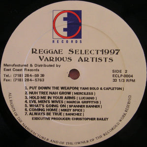 Various : Reggae Select Volume One (LP, Comp)