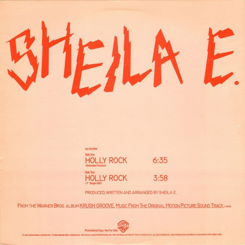 Sheila E. : Holly Rock (12