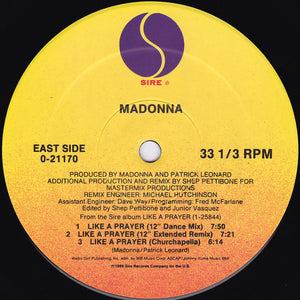 Madonna : Like A Prayer (12", Maxi)