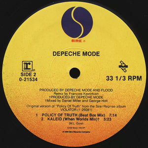 Depeche Mode : Policy Of Truth (12", Maxi)