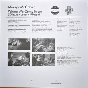 Makaya McCraven : Where We Come From (Chicago × London Mixtape) (LP, Mixtape, RE)