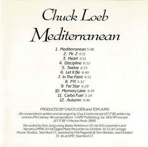 Chuck Loeb : Mediterranean (CD, Album, DAD)