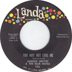 Harold Melvin & The Blue Notes* : Get Out (And Let Me Cry) (7", Single)