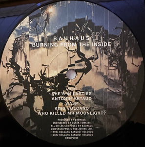 Bauhaus : Burning From The Inside (LP, Album, RE, RM)