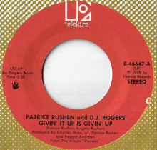 Load image into Gallery viewer, Patrice Rushen And D.J. Rogers* : Givin' It Up Is Givin' Up (7", Single)
