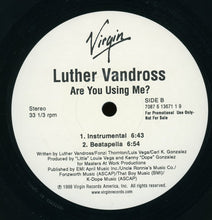 Load image into Gallery viewer, Luther Vandross : Are You Using Me? (12", Promo)
