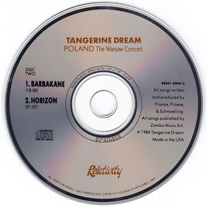 Tangerine Dream : Poland: The Warsaw Concert (2xCD, Album, RE, Bro)