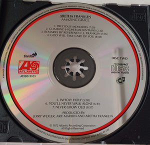 Aretha Franklin With Rev. James Cleveland & The Southern California Community Choir : Amazing Grace (2xCD, Album)