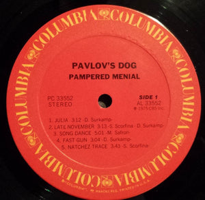 Pavlov's Dog : Pampered Menial (LP, Album, Ter)