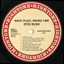 Load image into Gallery viewer, Otis Rush : Right Place, Wrong Time (LP, Album, RE)
