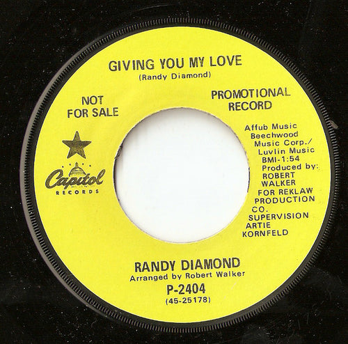 Randy Diamond : Giving You My Love / I Can't Live Without You (7