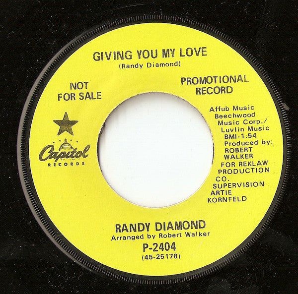 Randy Diamond : Giving You My Love / I Can't Live Without You (7