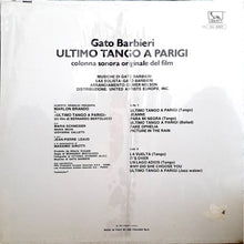 Load image into Gallery viewer, Gato Barbieri : Ultimo Tango A Parigi (Colonna Sonora Originale Del Film) (LP, RE)
