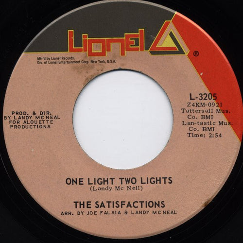 The Satisfactions (3) : One Light Two Lights / Turn Back The Tears (7