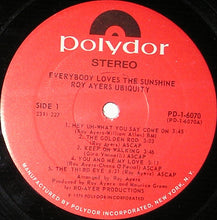 Load image into Gallery viewer, Roy Ayers Ubiquity : Everybody Loves The Sunshine (LP, Album, PRC)
