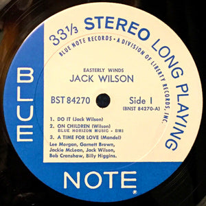 Jack Wilson : Easterly Winds (LP, Album)