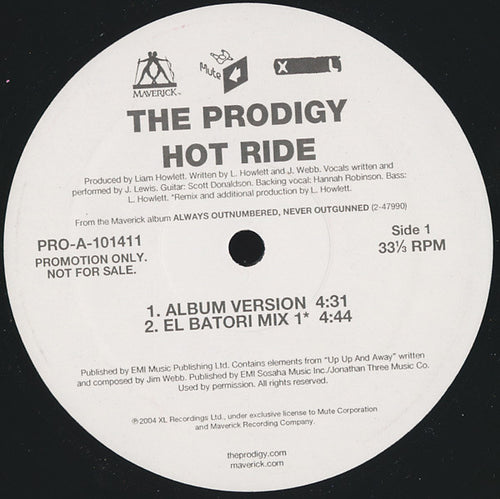 The Prodigy : Hot Ride (12