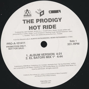The Prodigy : Hot Ride (12", Promo)