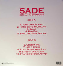 Load image into Gallery viewer, Sade : German TV Broadcast (LP, Ltd, Unofficial)
