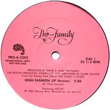 Load image into Gallery viewer, The Family (2) : High Fashion (12", Promo)
